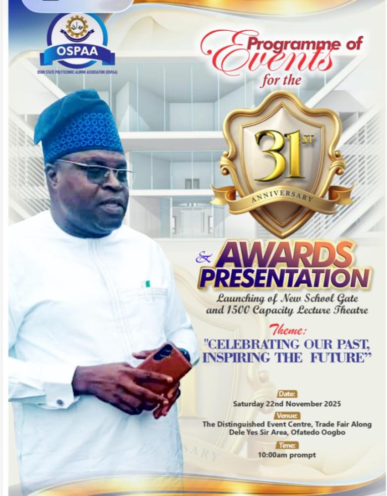 31st Anniversary: OSPOLY Alumni To Meet Gov Adeleke image